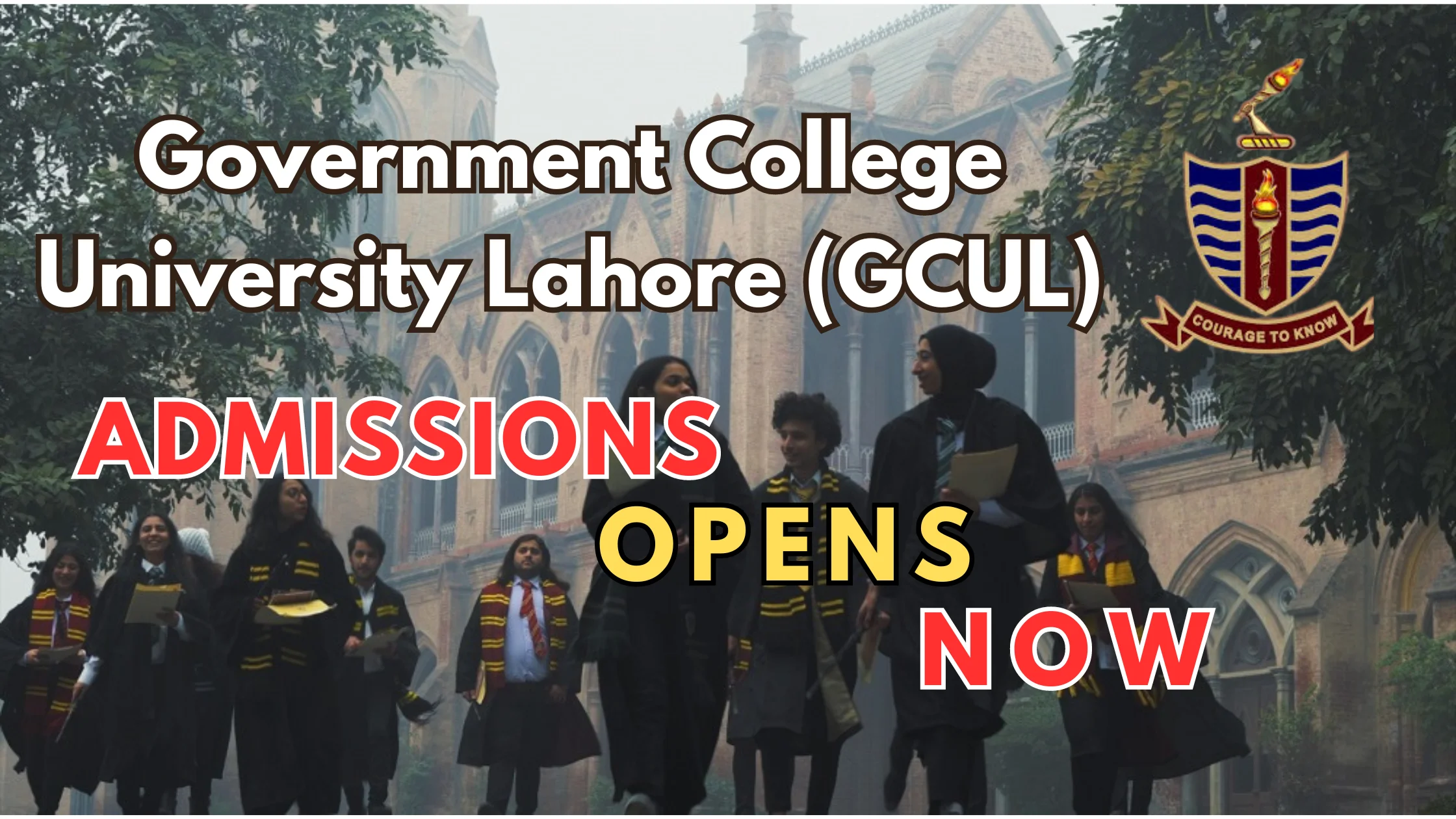 gcu lahore admissions