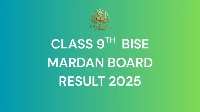 Students checking BISE Mardan Board 9th Class Result 2025 online by roll number and name