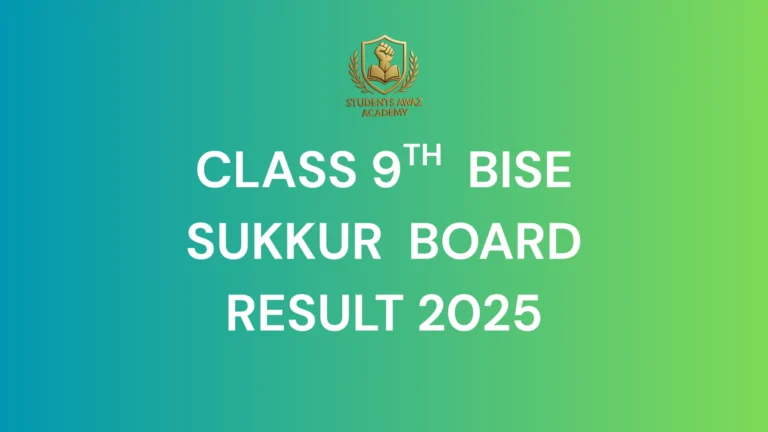 Bise Sukkur Board 9th class