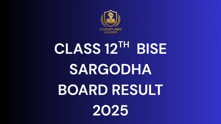 ISE Sargodha 12th Class Result 2025 – Check by Name, Roll Number, or SMS