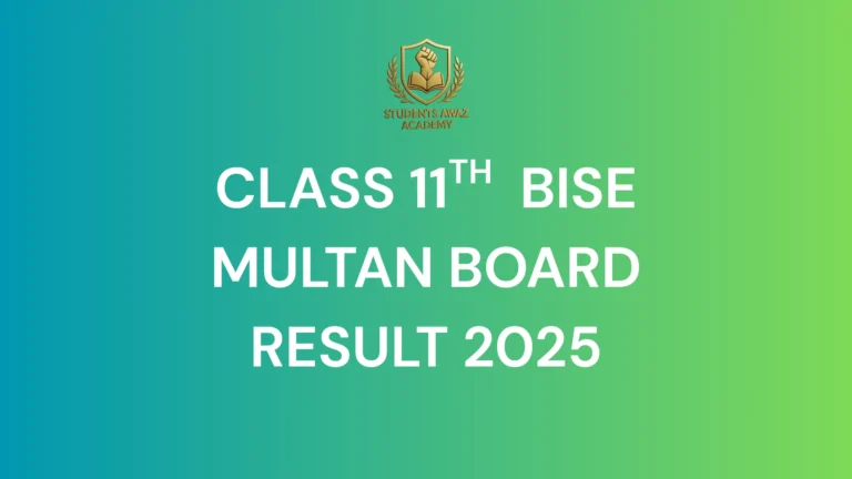 Multan Board 11th Class Result 2025 check online by name, roll number and SMS