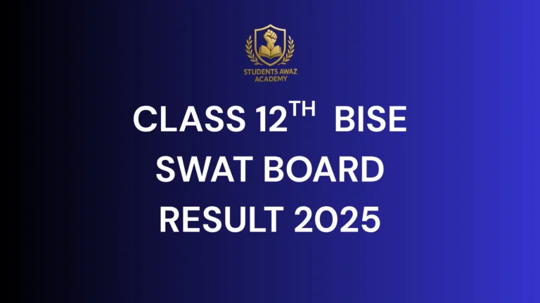 BISE Swat 12th Class Result 2025 – Check by Name, Roll Number, or SMS
