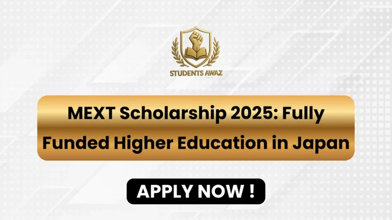 MEXT Scholarship 2025 for Pakistani students to study fully funded in Japan