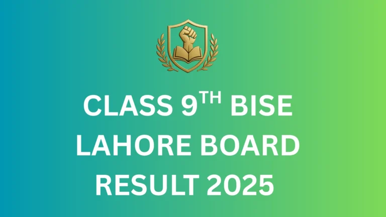 9th Class Result 2025 check online by name, roll number, and SMS