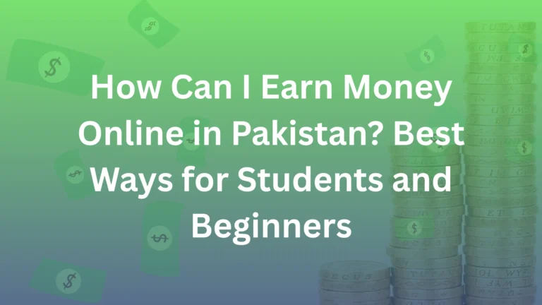 Students learning how to earn money online in Pakistan using laptops and smartphones.