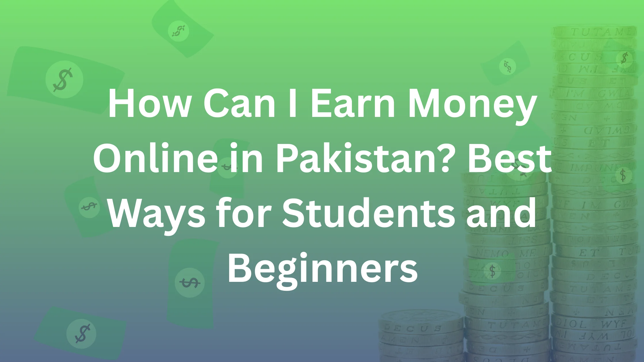 Students learning how to earn money online in Pakistan using laptops and smartphones.