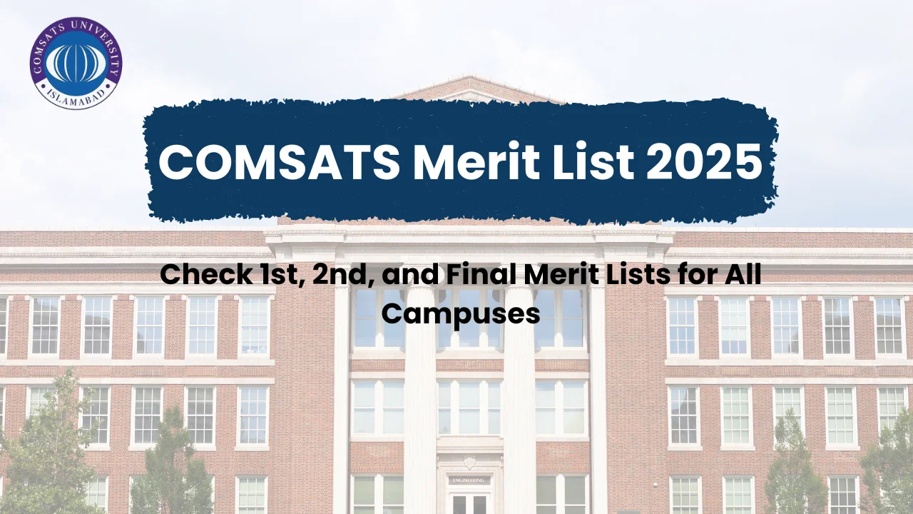 comsats merit list