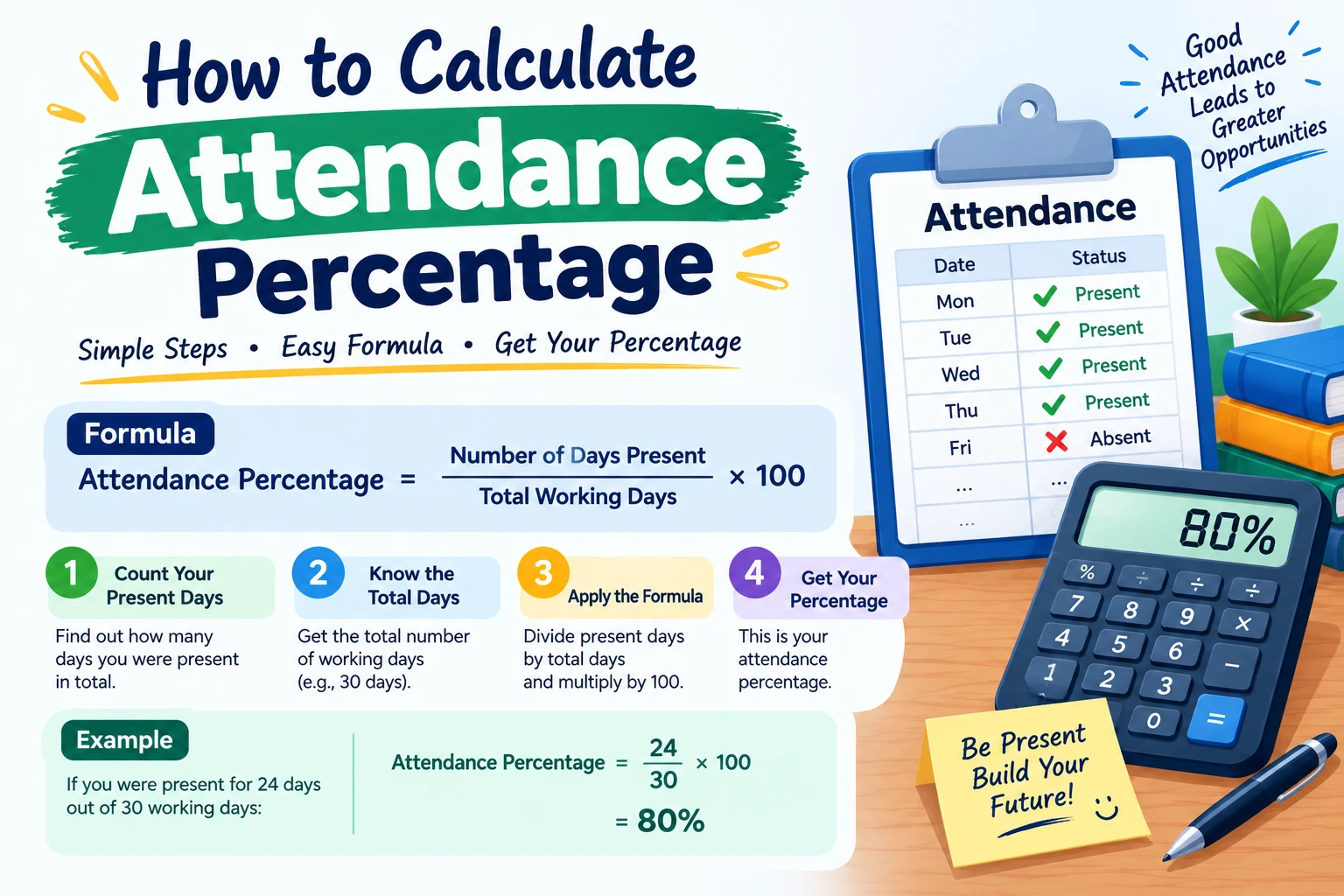 How to Calculate Attendance Percentage