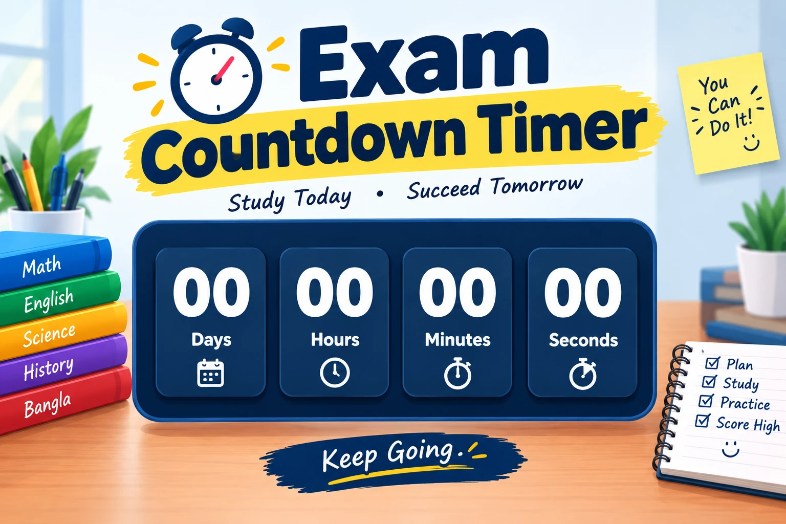 Exam Countdown Timer for Students